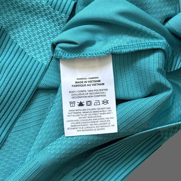 Nike Dri-FIT ADV Tour Camo Golf Polo M-Tall Teal Blue NWT DR5312-381 - Picture 6 of 10